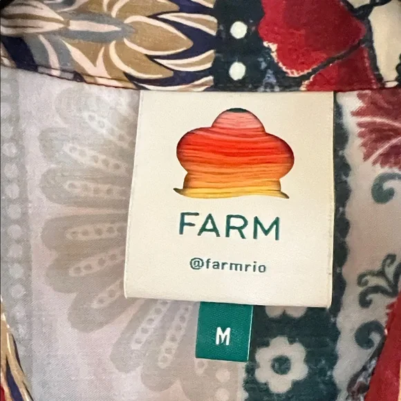 FARM Rio Navy and Maroon Floral Midi Dress - Picture 17 of 17